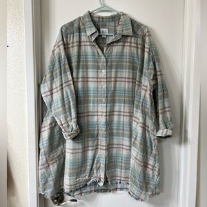 BDG mini long sleeve flannel dress